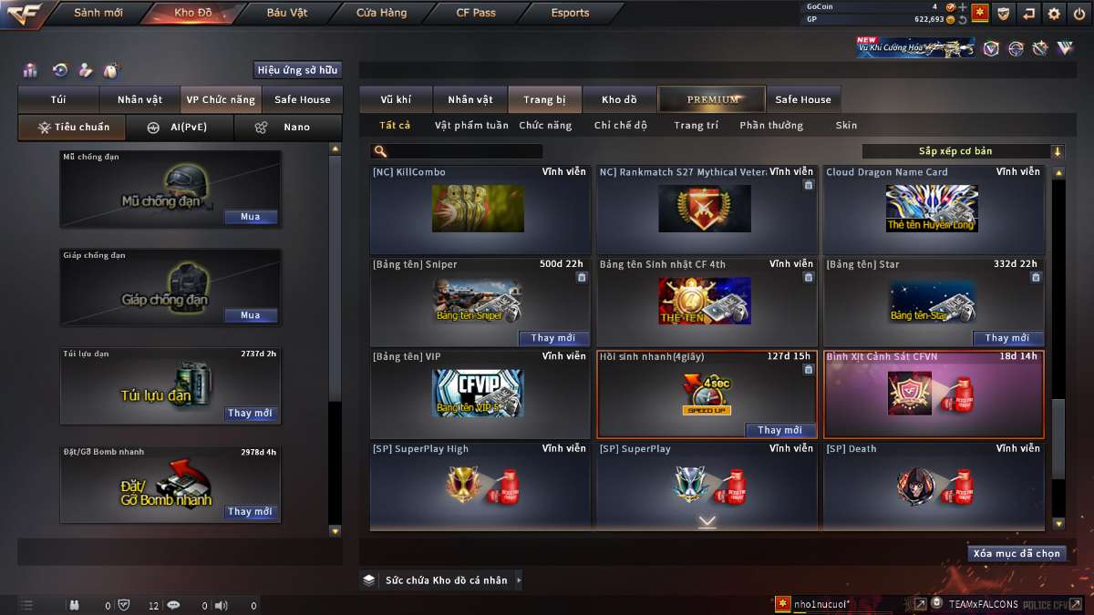 shop acc cf uy tin gia re